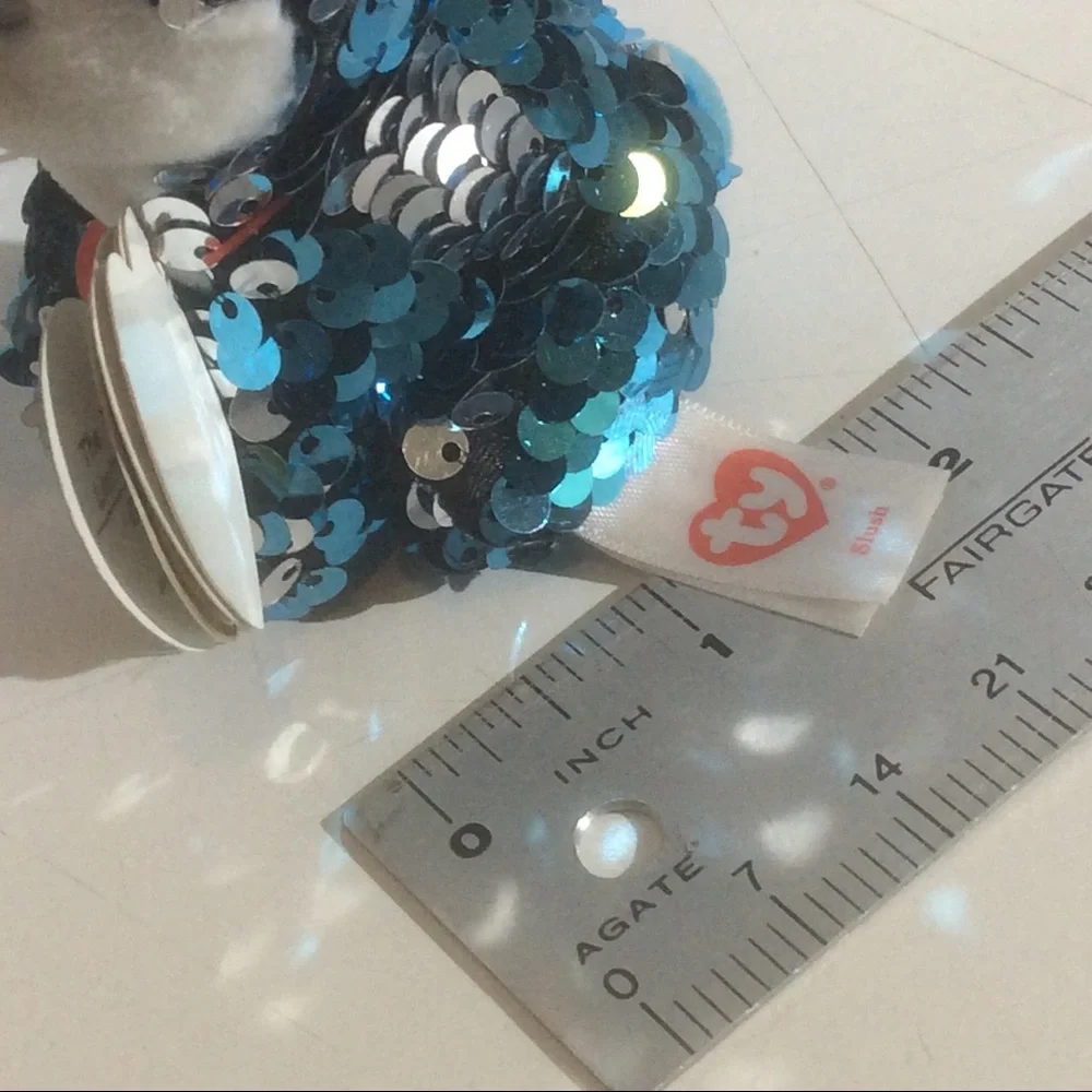 Ty Beanie Babies Flippables Slush Keychain Dog